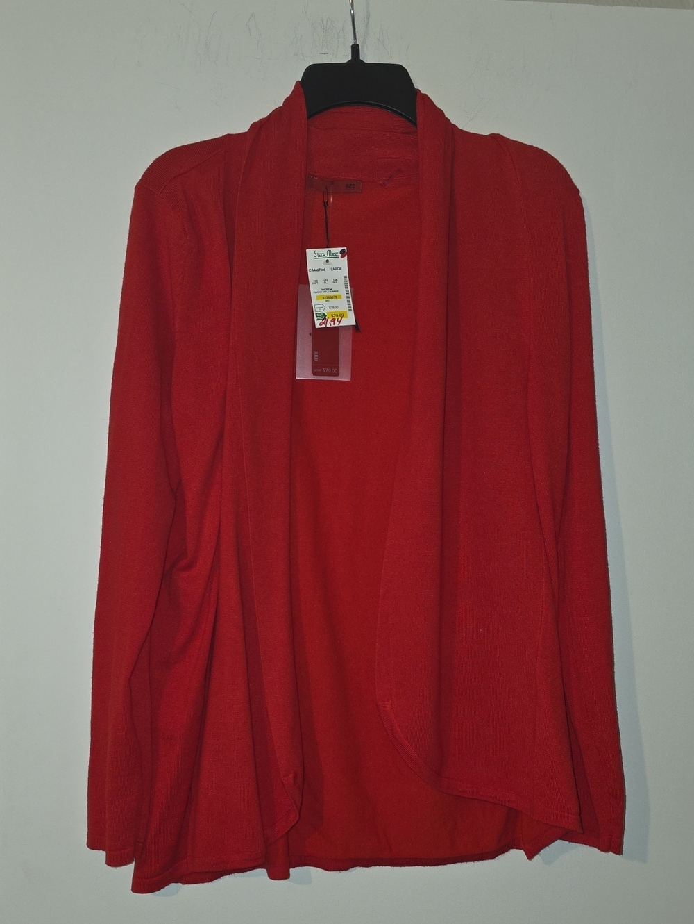 Red Women's Open-Front Cardigan by Red